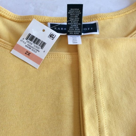 Karen Scott Warm Gold Tunic 206A - Picture 6 of 6